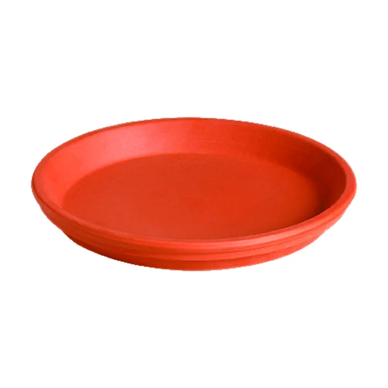 Deroma 1.2 In. H X 8.3 In. D Clay Traditional Plant Saucer Terracotta