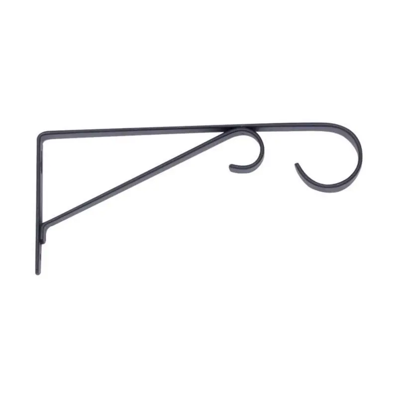 Living Accents Black Steel 9 Inch Straight Loop Plant Hook