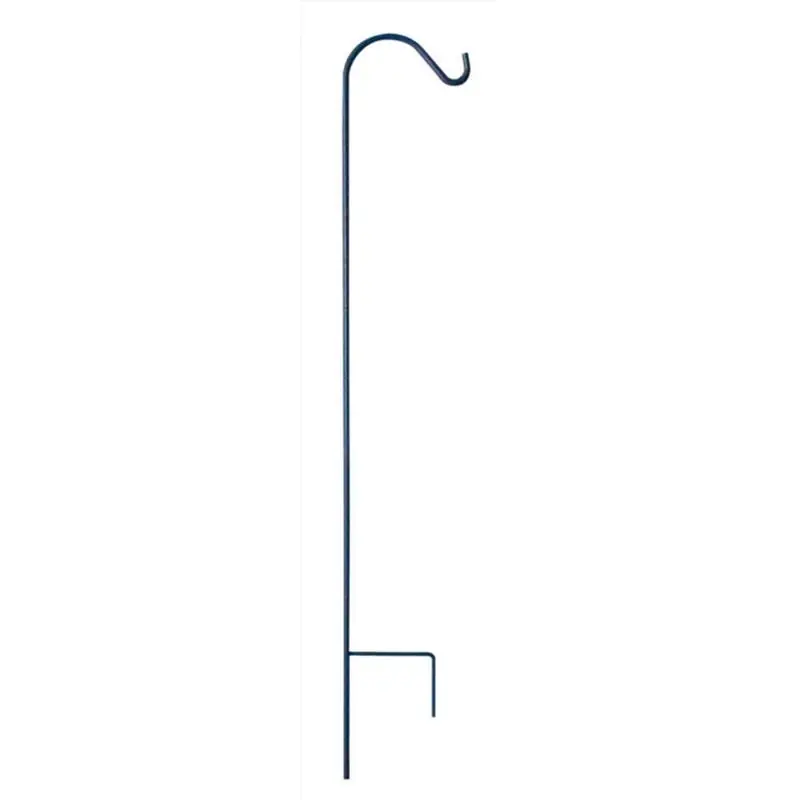 Living Accents Black Steel 48 Inch Single Crook Plant Hook