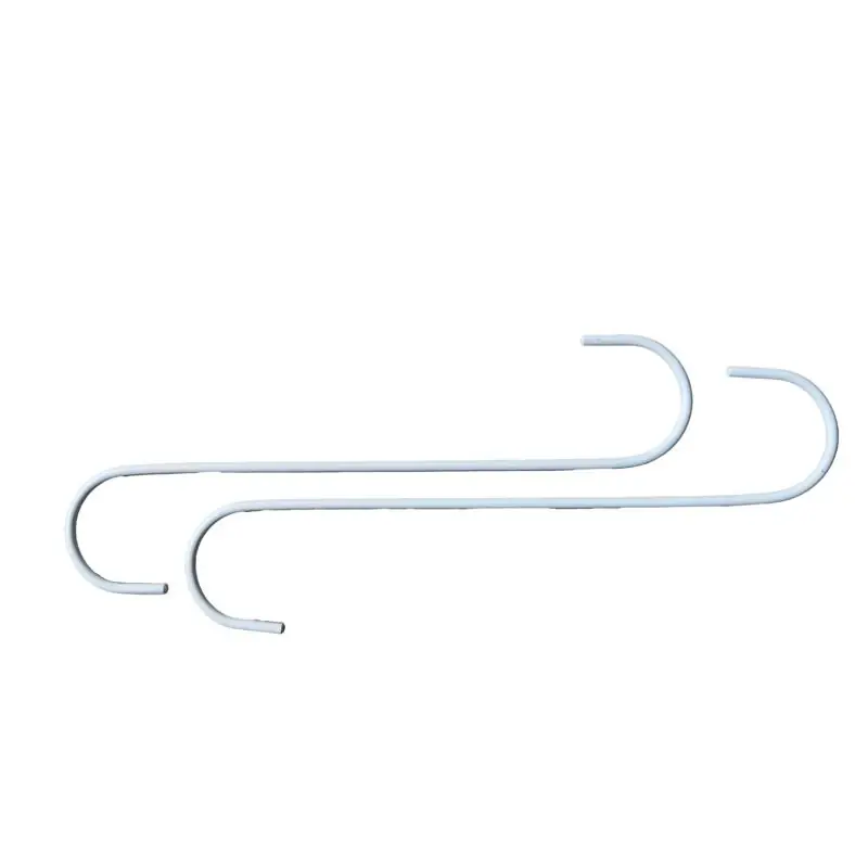 Living Accents White Steel 12 In. H S Extender Hook 2 Pk