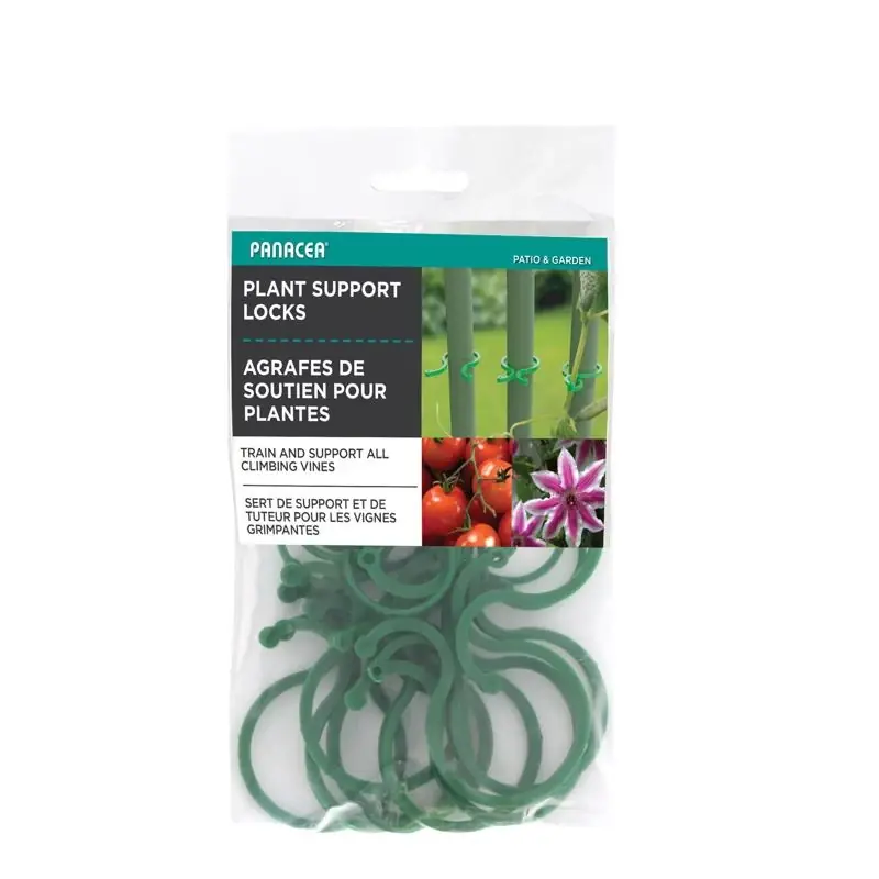 Panacea 8.07 In. H Green Plastic Plant Locks