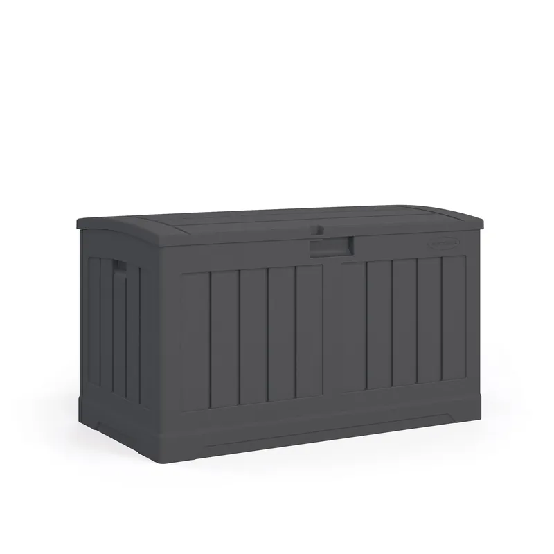 50 Gallon Peppercorn Plastic Deck Box 37 In. W X 22 In. D