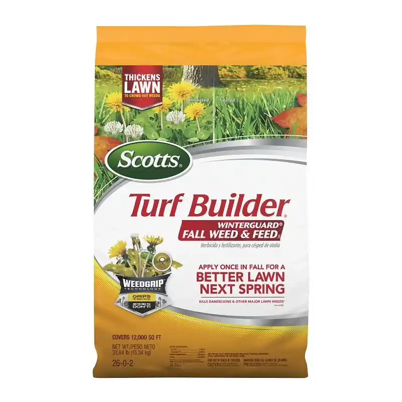 Scotts Turf Builder Winterguard Fall Weed And Feed 33.84 Lb Granular Lawn Fertilizer