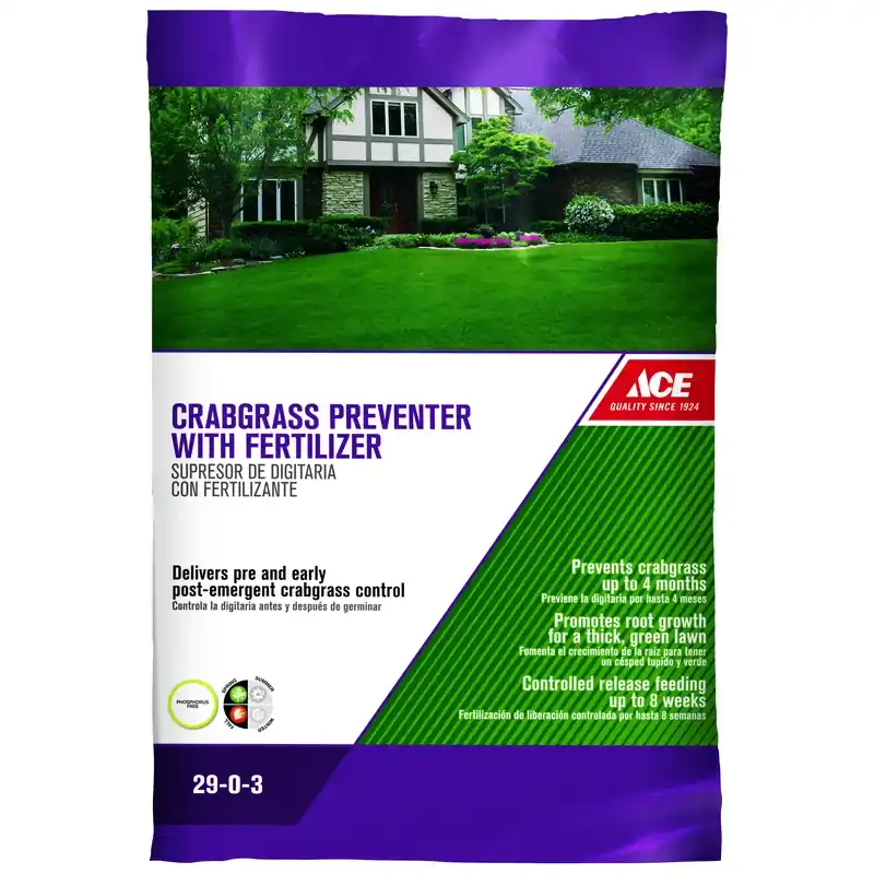 29-0-3 Crabgrass Preventer Lawn Fertilizer For All Grasses 5000 Sq Ft