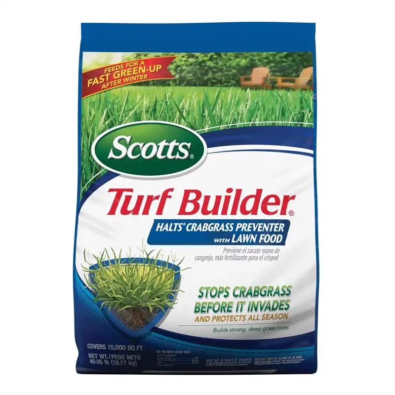 Turf Builder Halts Crabgrass Preventer With Lawn Food, 40.05 Lbs., Covers 15,000 Sq. Ft