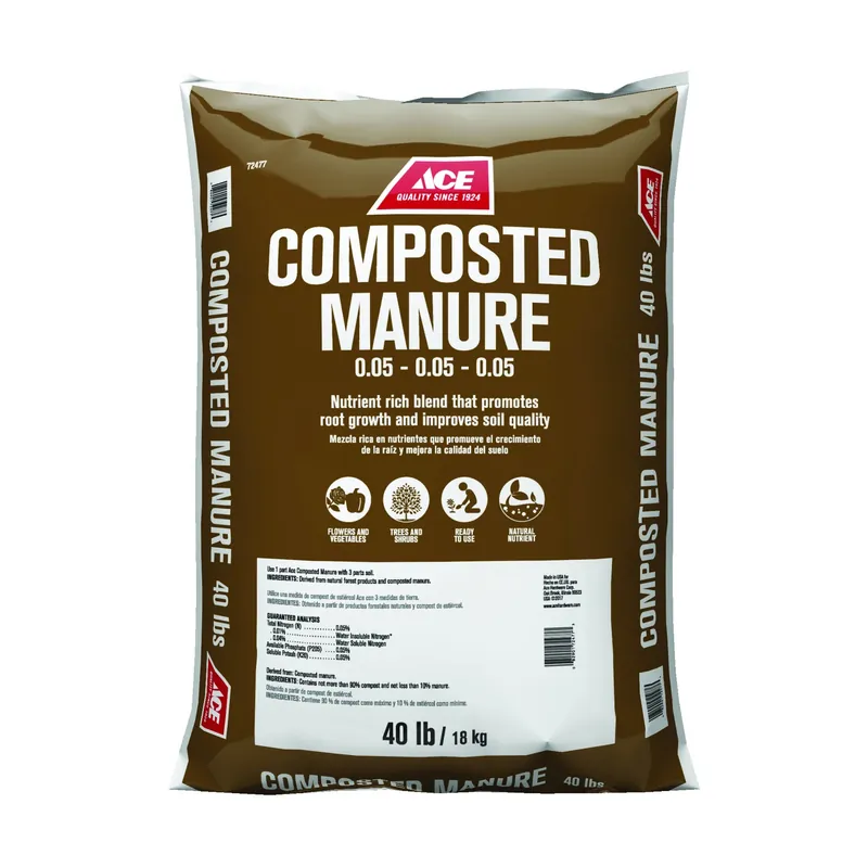 Organic Compost And Manure 40 Lb Natural Fertilizer For Healthy Soil
