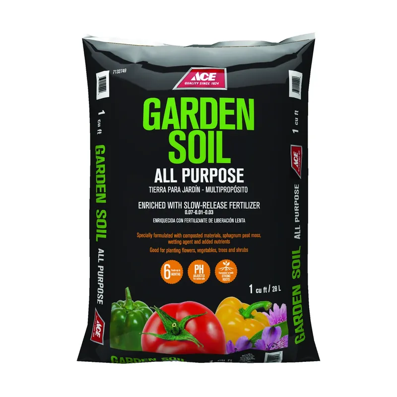 All Purpose Garden Soil 1 Cu Ft - Ideal For Flowers, Vegetables, Trees & Shrubs