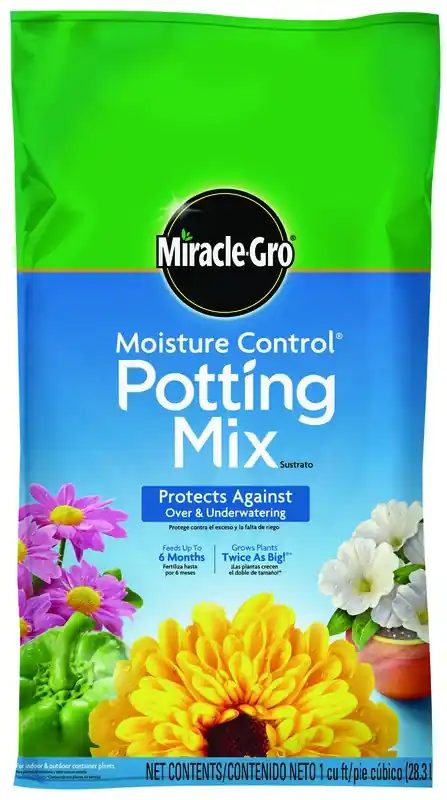 Miracle-gro Moisture Control Potting Mix 1 Cu. Ft. For Indoor And Outdoor Plants