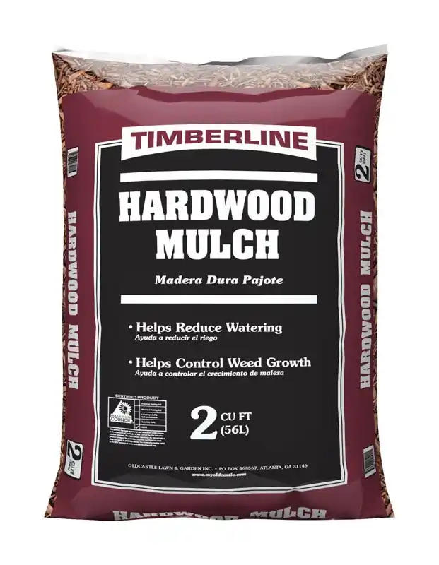 Hardwood Bark Mulch 2 Cu. Ft. For Landscaping And Gardening