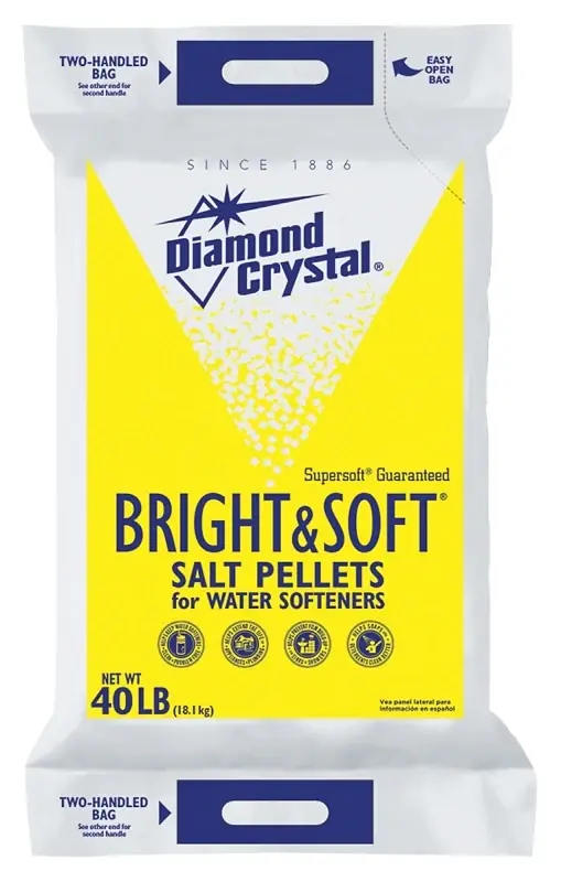 Bright & Soft Water Softener Salt Pellets 40 Lb - High Purity