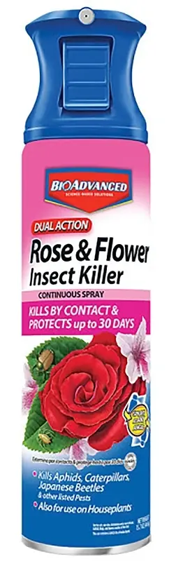 Rose & Flower Insect Killer Spray, Dual-Action, 15 Oz.