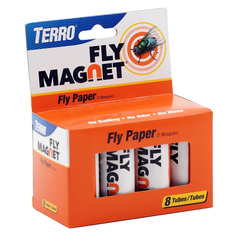 TERRO Fly Magnet Fly Paper 8 Pk