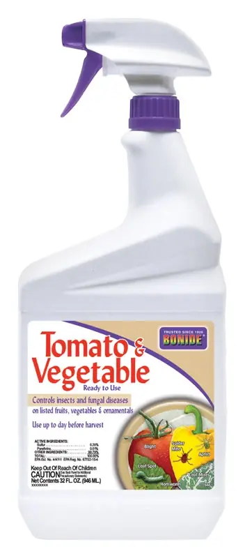 Captain Jack‘s Tomato & Vegetable Spray, Insect & Disease Control For Organic Gardening, 32 Oz. Spray