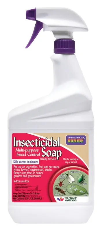 Insecticidal Soap, Multi-Purpose Insect Control For Organic Indoor/Outdoor Gardening, 32 Oz. Spray