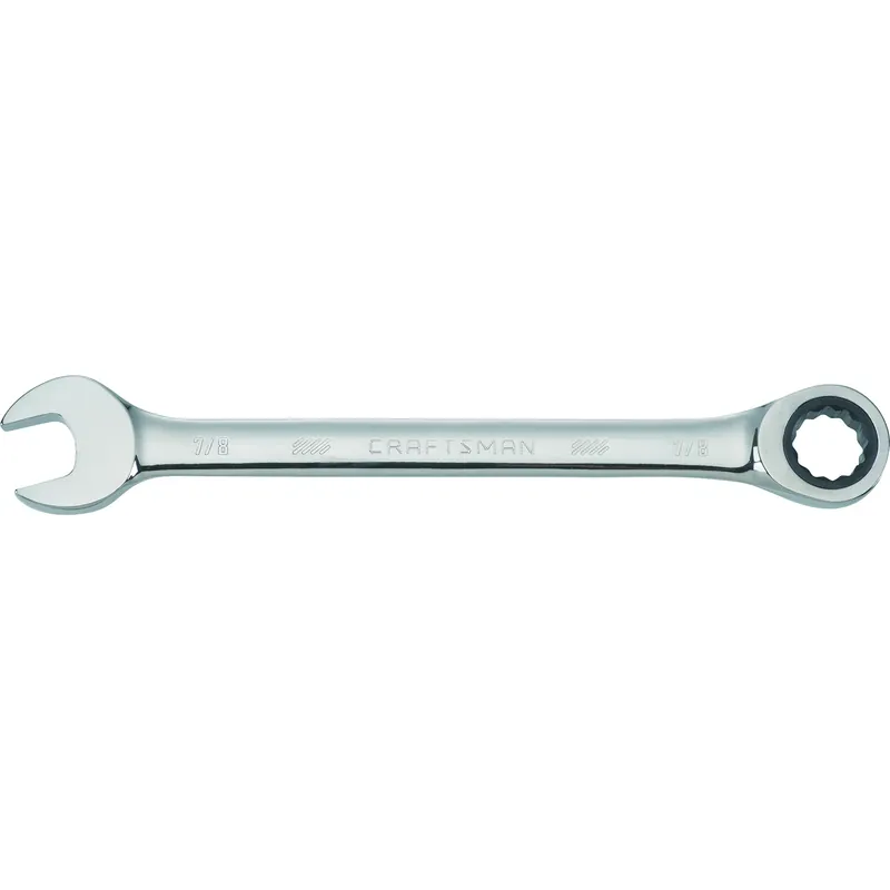 7/8 Inch 12 Point Sae Ratcheting Wrench - Single Piece Tool