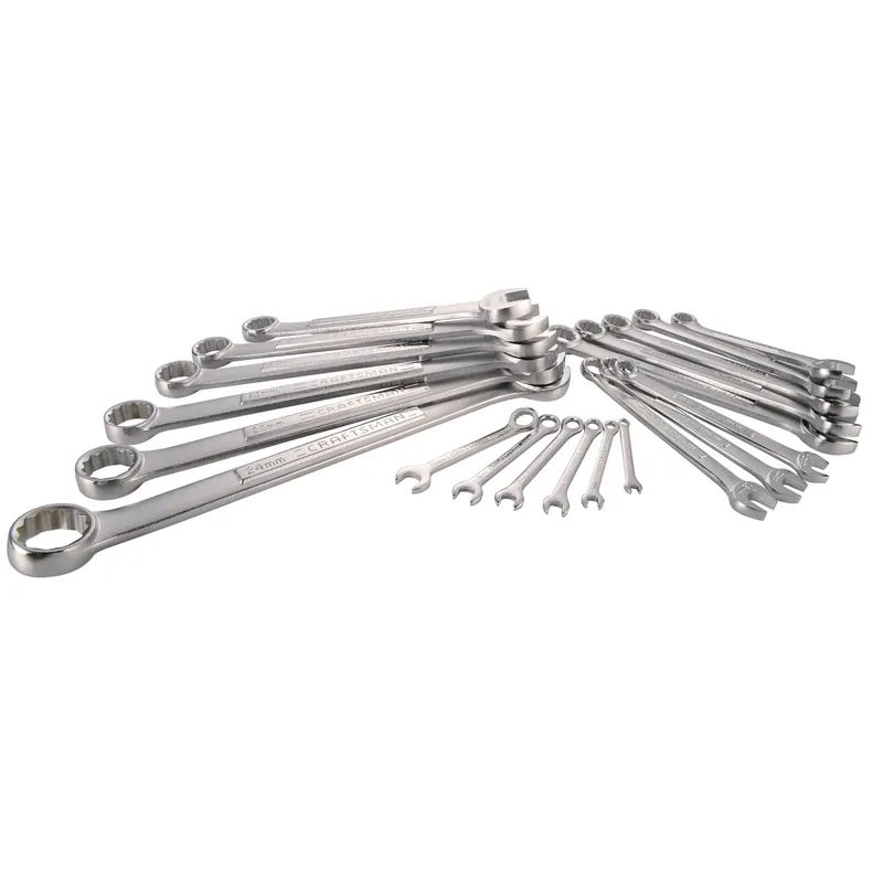 12 Point Metric Combination Wrench Set 20 Piece With Box End And Open End