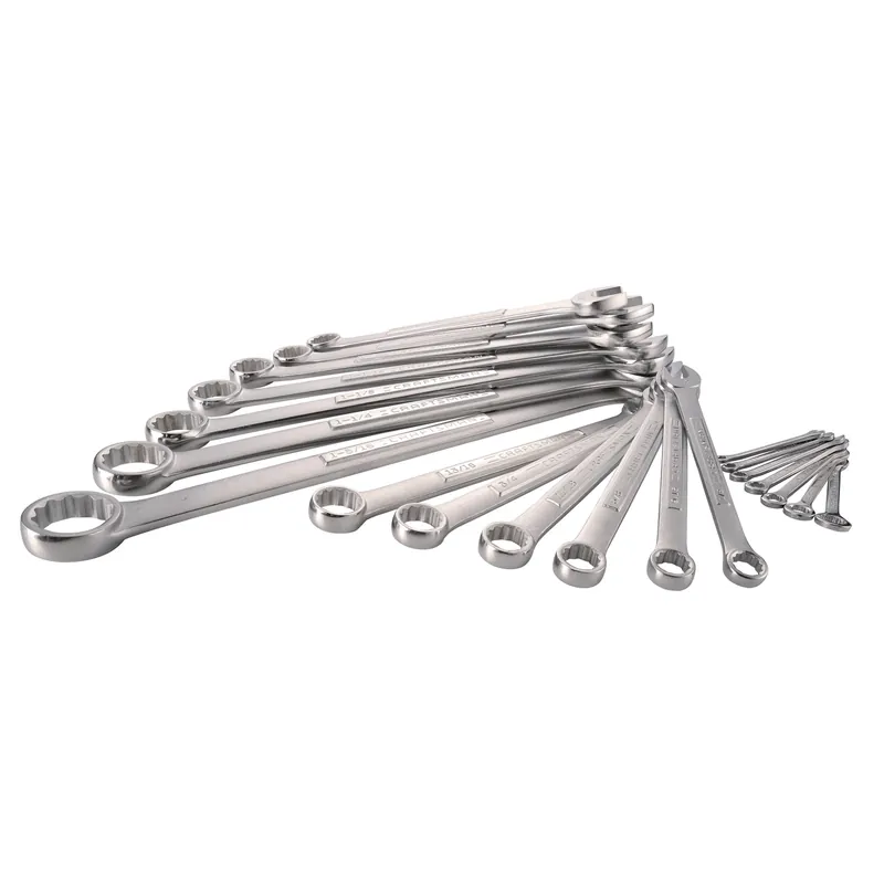 12 Point Sae Combination Wrench Set 20 Piece With Box End And Open End