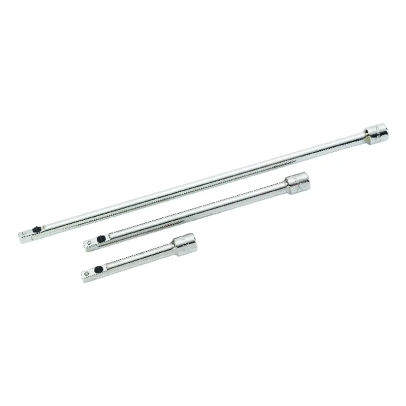 10 In. L X 1/4 In. Drive Socket Extension Set - 3 Piece Alloy Steel