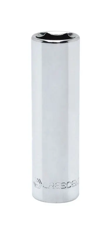 3/8 In. X 1/4 In. Drive Sae 6 Point Deep Socket - Chrome Vanadium Steel