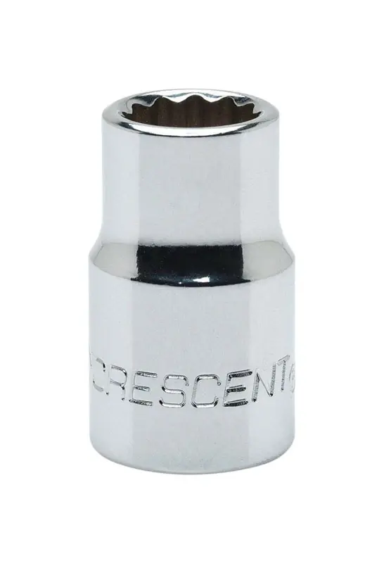 14 Mm X 3/8 In. Drive Metric 12 Point Standard Socket - Chrome Vanadium Steel