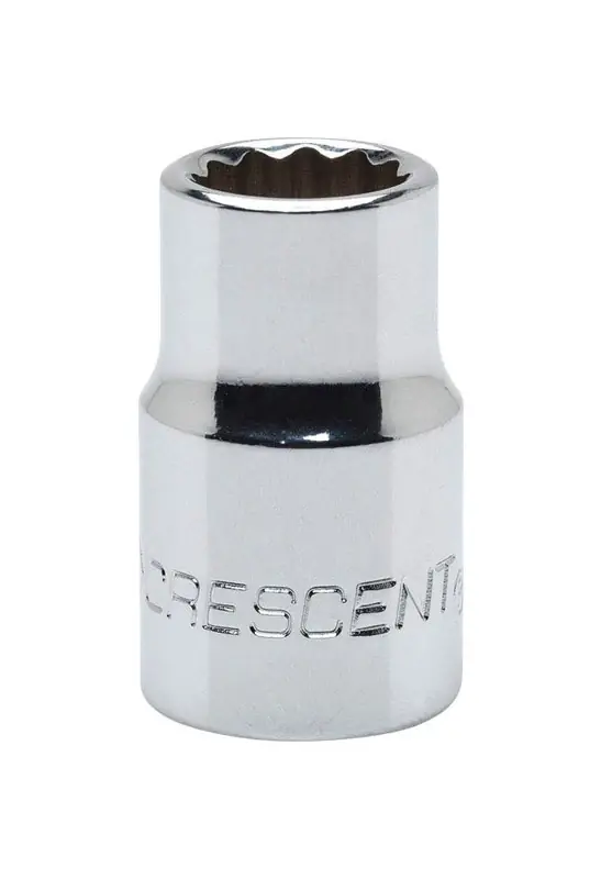 9 Mm X 3/8 In. Drive Metric 12 Point Standard Socket - Chrome Vanadium Steel