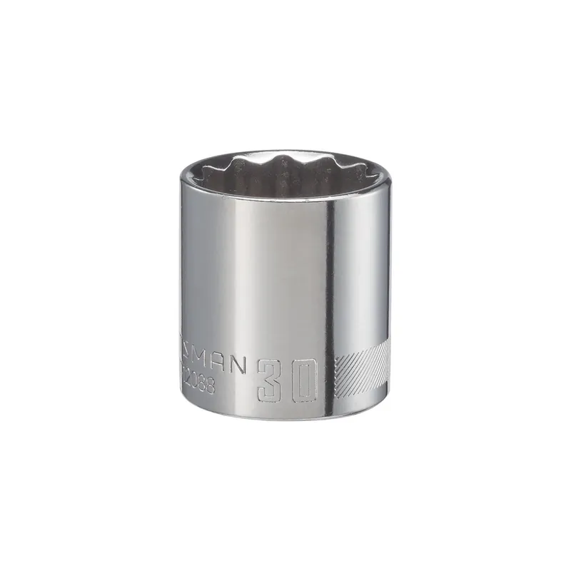 Craftsman 30 Mm X 1/2 In. Drive 12 Point Shallow Socket 1 Piece