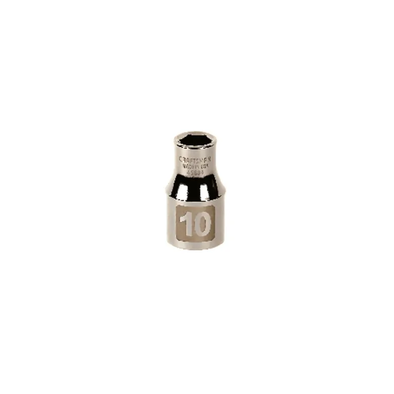 Craftsman 10 Mm X 1/2 Inch Drive Metric 6 Point Standard Socket