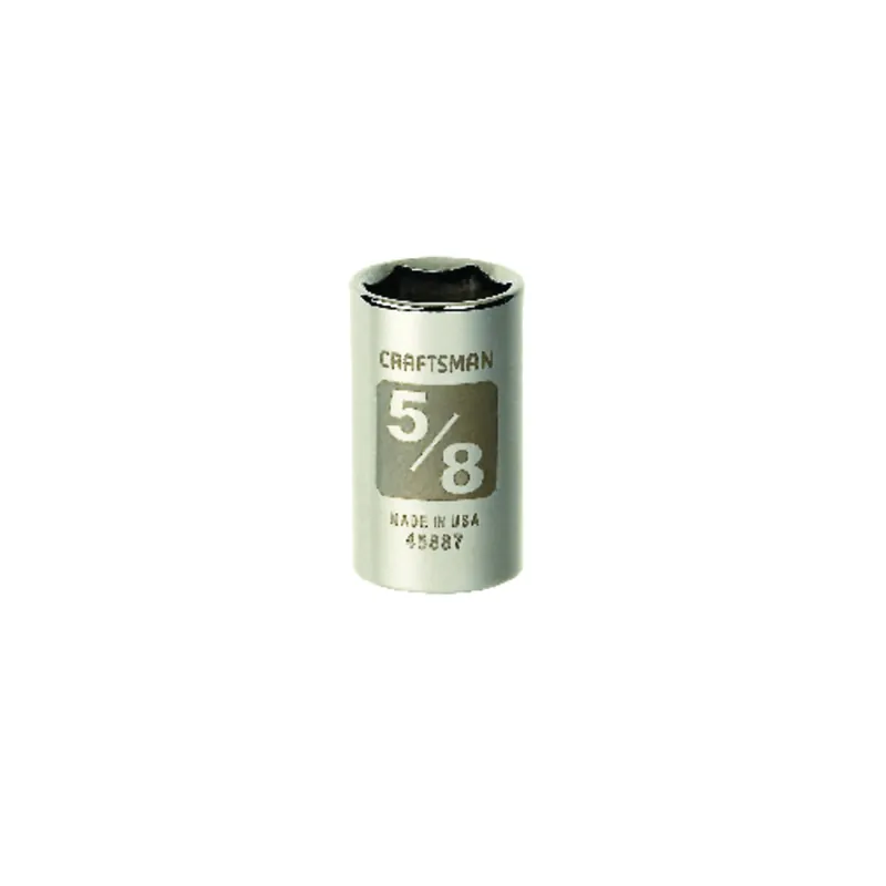 5/8 In. X 1/2 In. Drive Sae 6 Point Standard Socket - 1 Piece