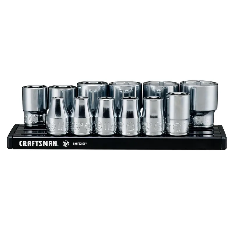 Craftsman V-series 3/8 Inch Drive Sae 6 Point Socket Set 12 Piece