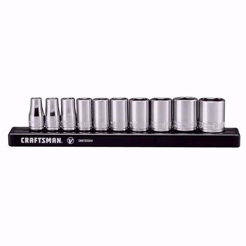 Craftsman V-series 1/4 Inch Drive Sae 6 Point Socket Set 10 Piece