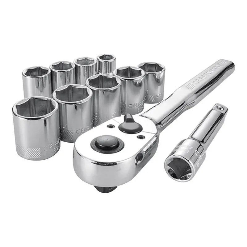 Craftsman 11‑Piece 3/8‑in. Metric 6‑Point Socket & Ratchet Set – Chrome Vanadium Steel