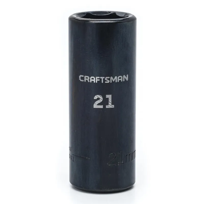Craftsman 21 Mm X 1/2 Inch Drive Metric 6 Point Deep Impact Socket