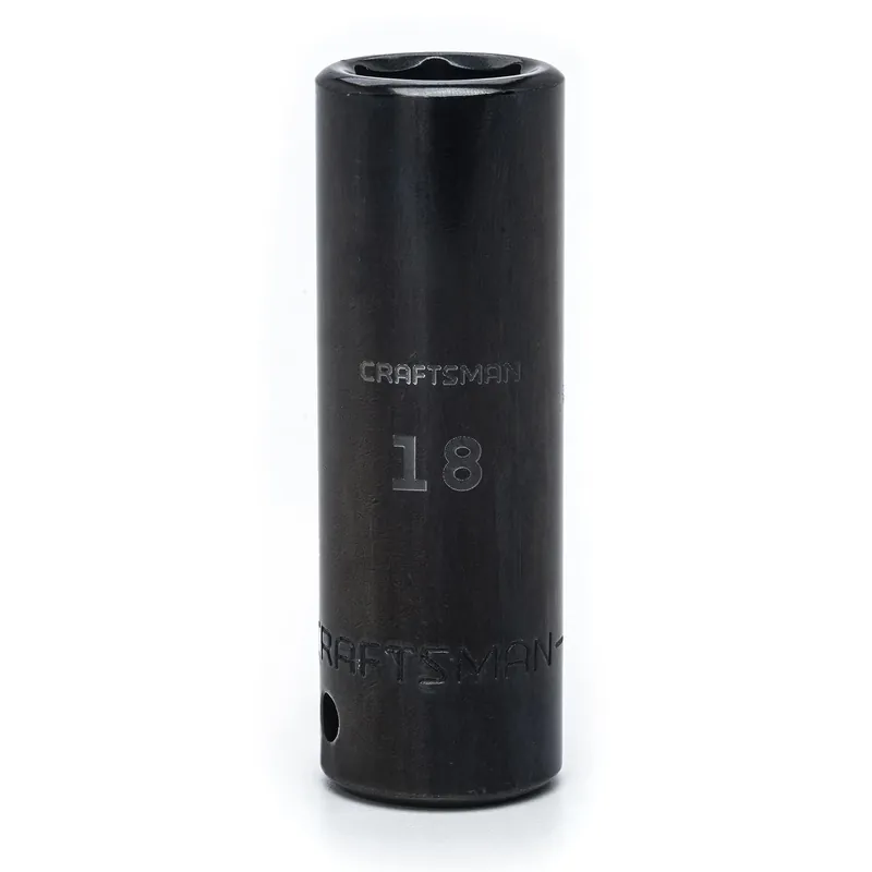 Craftsman 18 Mm X 1/2 In Drive Metric 6 Point Deep Impact Socket