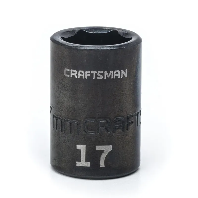Craftsman 17 Mm X 1/2 In Drive Metric 6 Point Shallow Impact Socket