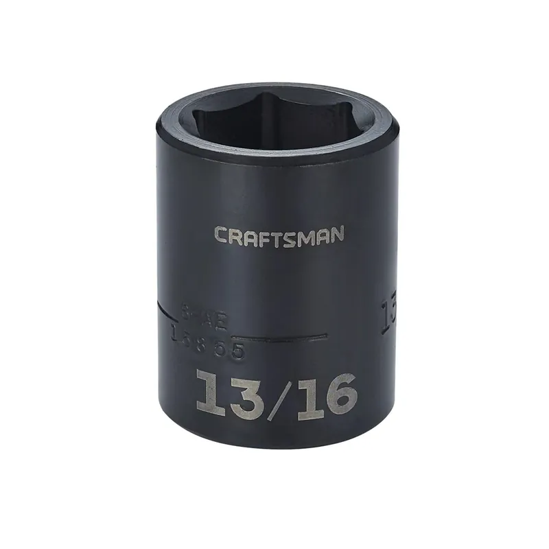 Craftsman 13/16 In. X 1/2 In. Drive Sae 6 Point Shallow Impact Socket