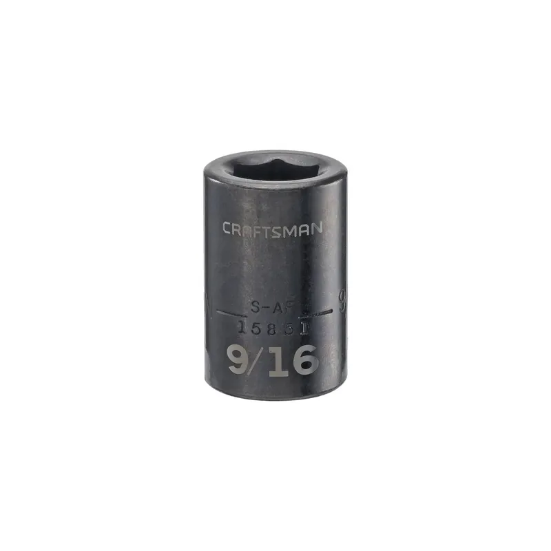 Craftsman 9/16 In. X 1/2 In. Drive Sae 6 Point Standard Impact Socket