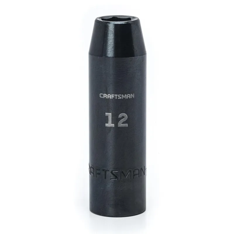 Craftsman 12mm X 1/2 Inch Drive Metric 6 Point Deep Impact Socket