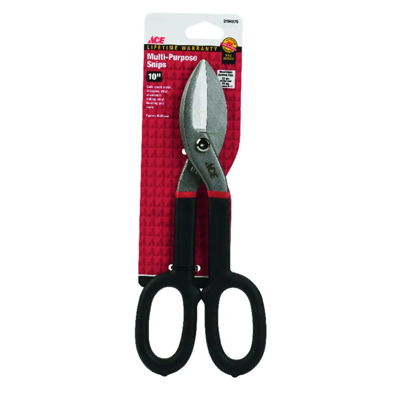 10 In. Drop Forged Steel Multi-purpose Snips For 29 Gauge Materials