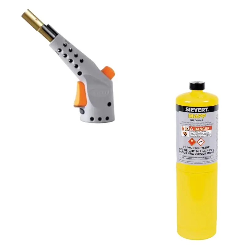 Sievert 14.1 Oz Mapp Gas Cylinder Set - 3 Piece Kit