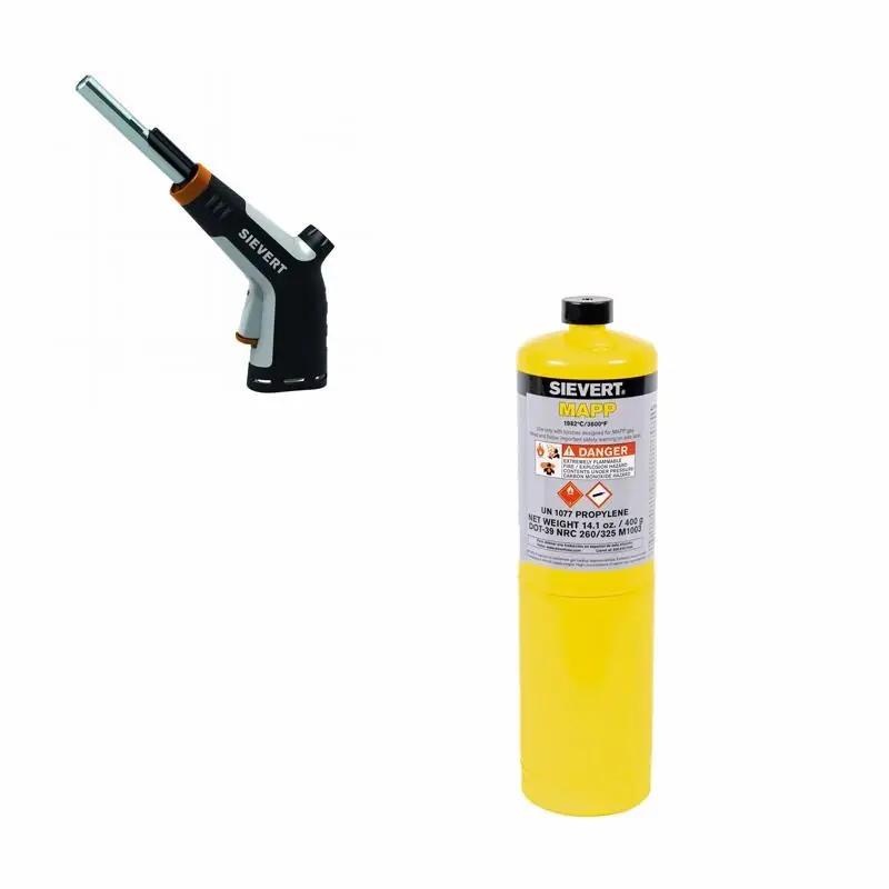 Rothenberger Sievert 14.1 Oz Mapp Gas Cylinder Set 2 Piece
