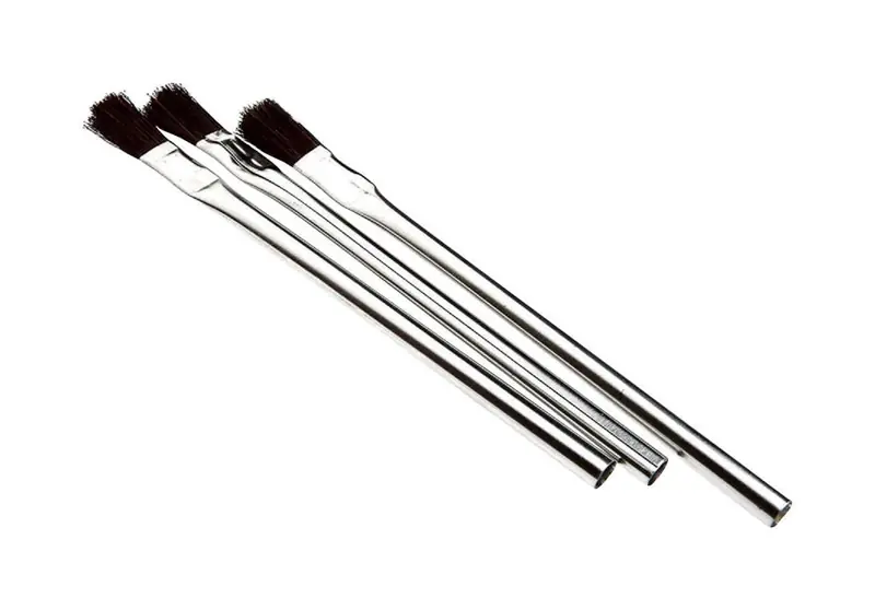 Forney Solder Flux Brush Tin-Plated 3 Pc