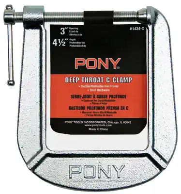 3-inch X 4-1/2-inch Drop-forged C-clamp For Diy And Light Duty Projects