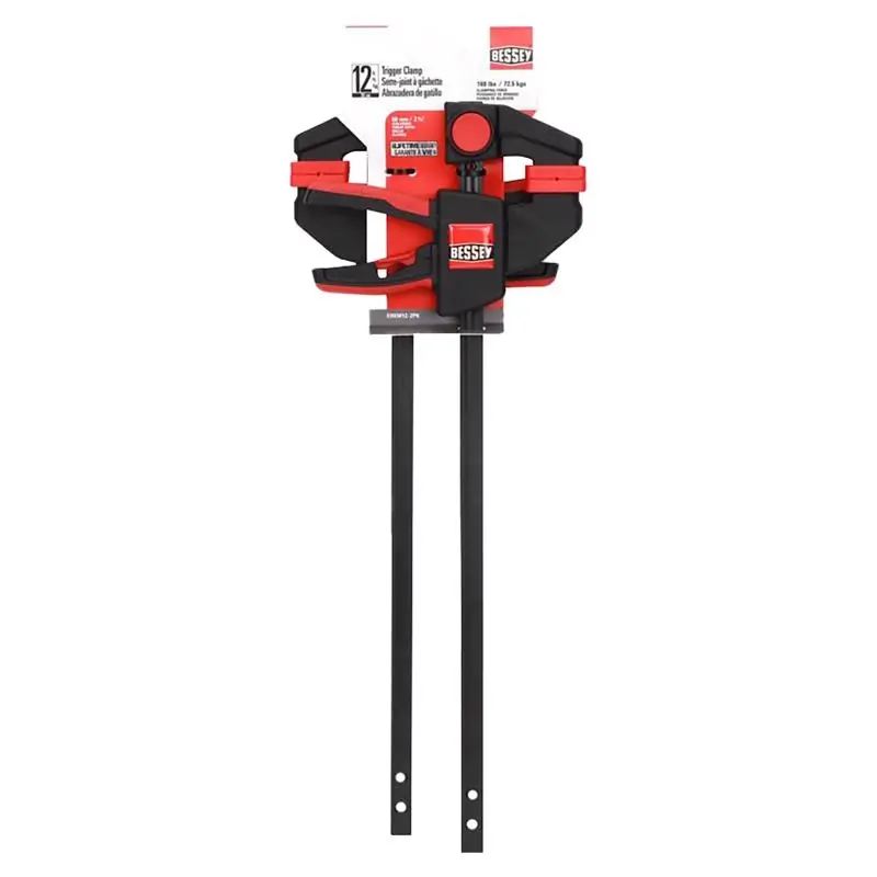 Bessey 12 In. X 2-3/8 In. D Trigger Clamp 100 Lb 2 Pk