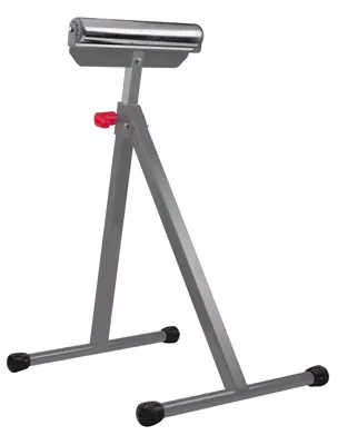 Adjustable Chrome Roller Saw Horse Work Support - Single Unit, Model 67108