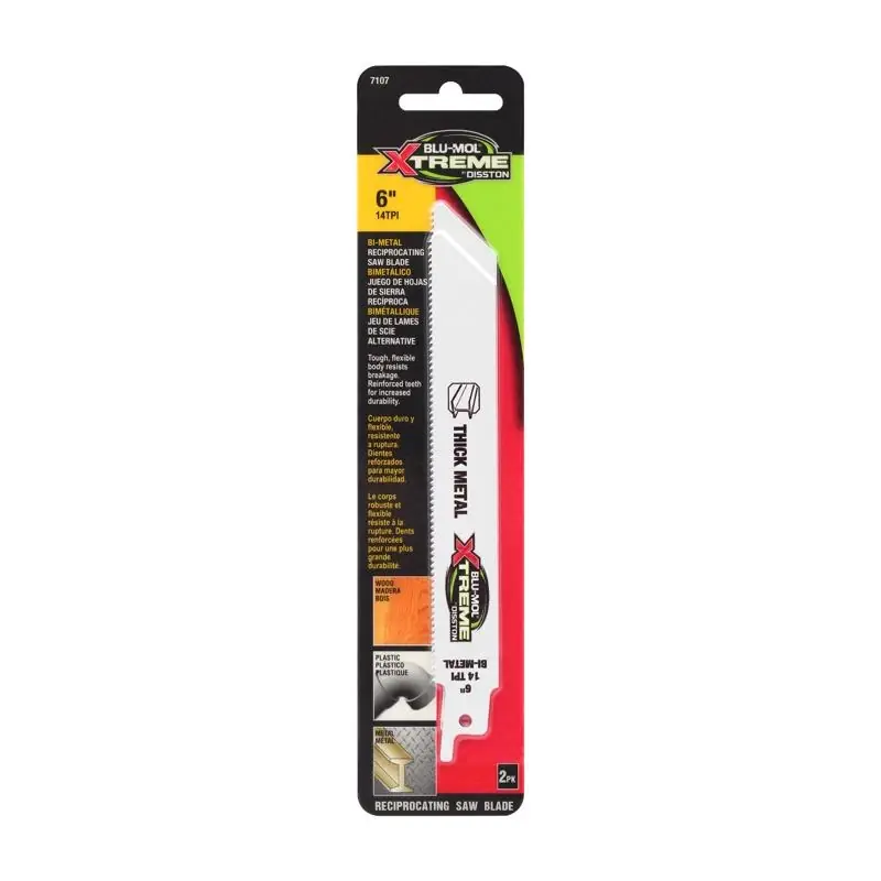 Blu-Mol Xtreme 6 In. Bi-Metal Reciprocating Blade 14 TPI 1 Pk