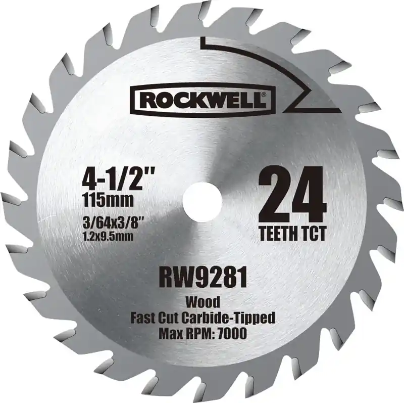 4-1/2 In. Versacut Carbide Tipped Circular Saw Blade 24 Teeth