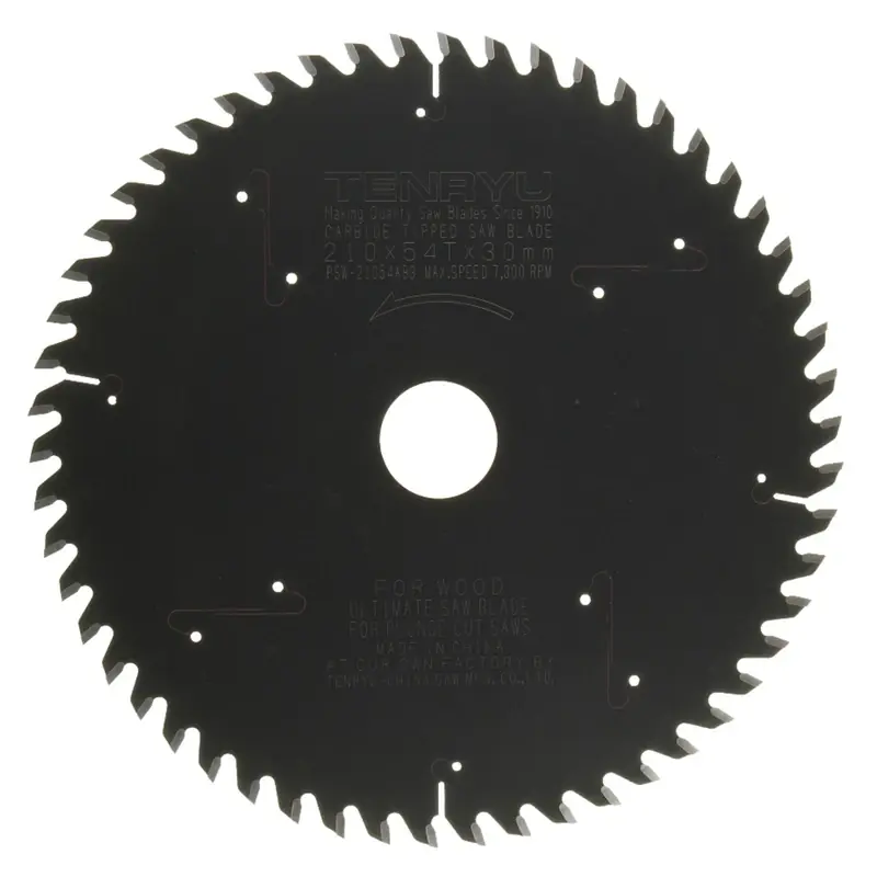 210 Mm Diameter X 30 Mm Arbor Plunge Cut Ptfe Coated Saw Blade 54 Teeth