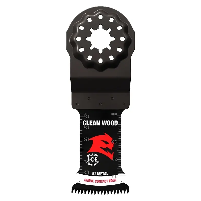 Diablo Starlock 1-1/4 In. W Bi-Metal Curved Contact Edge Oscillating Blade Clean Wood 1 Pk