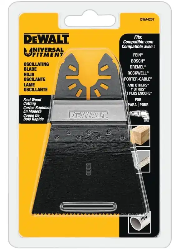DeWalt Universal Fitment Bi-Metal Wide Fast Cut Oscillating Blade Wood 1 Pk