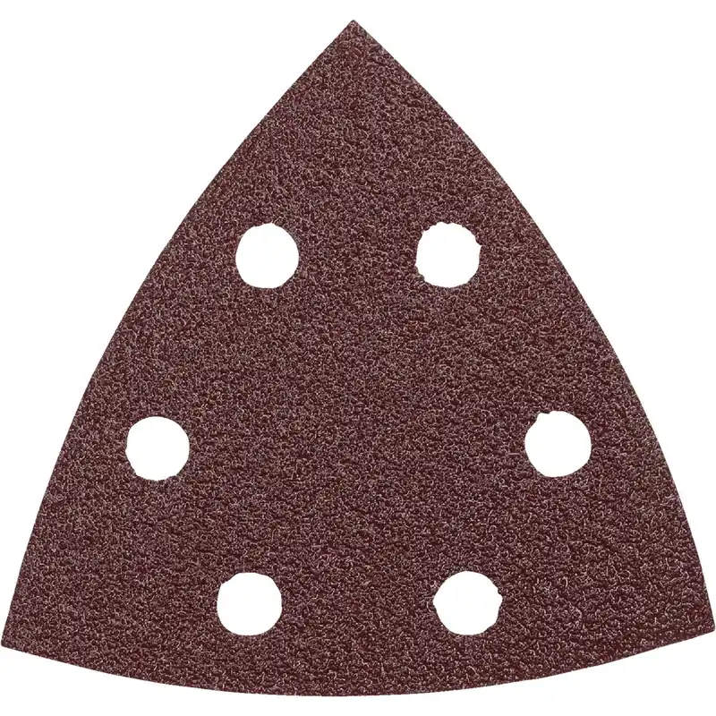 Bosch 3-3/4 In. L X 3.75 In. W 120 Grit Aluminum Oxide Detail Sanding Triangle 5 Pk